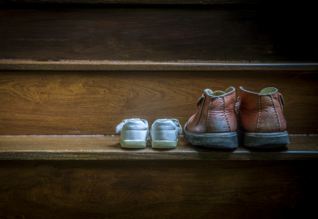 Shoes on stair